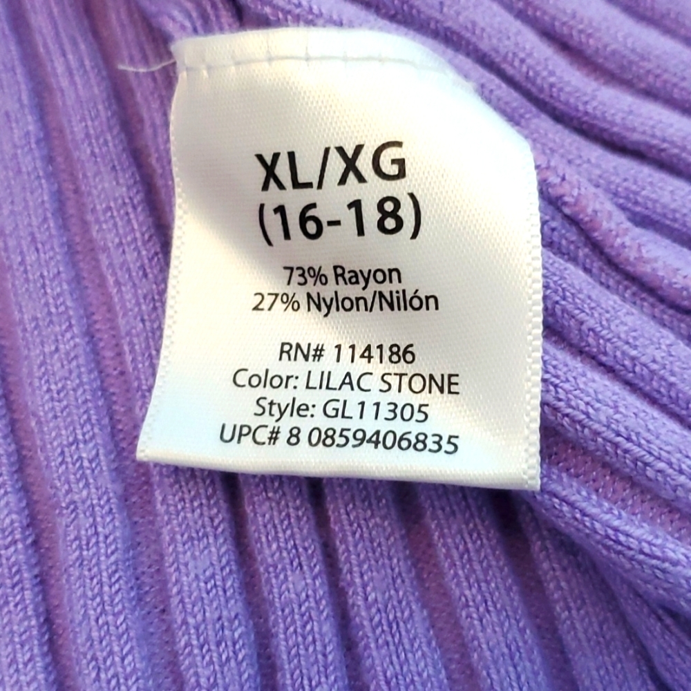 George Lilac Rib Knit Top - Picture 6 of 6
